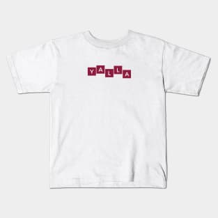 yalla - box maroon red Kids T-Shirt